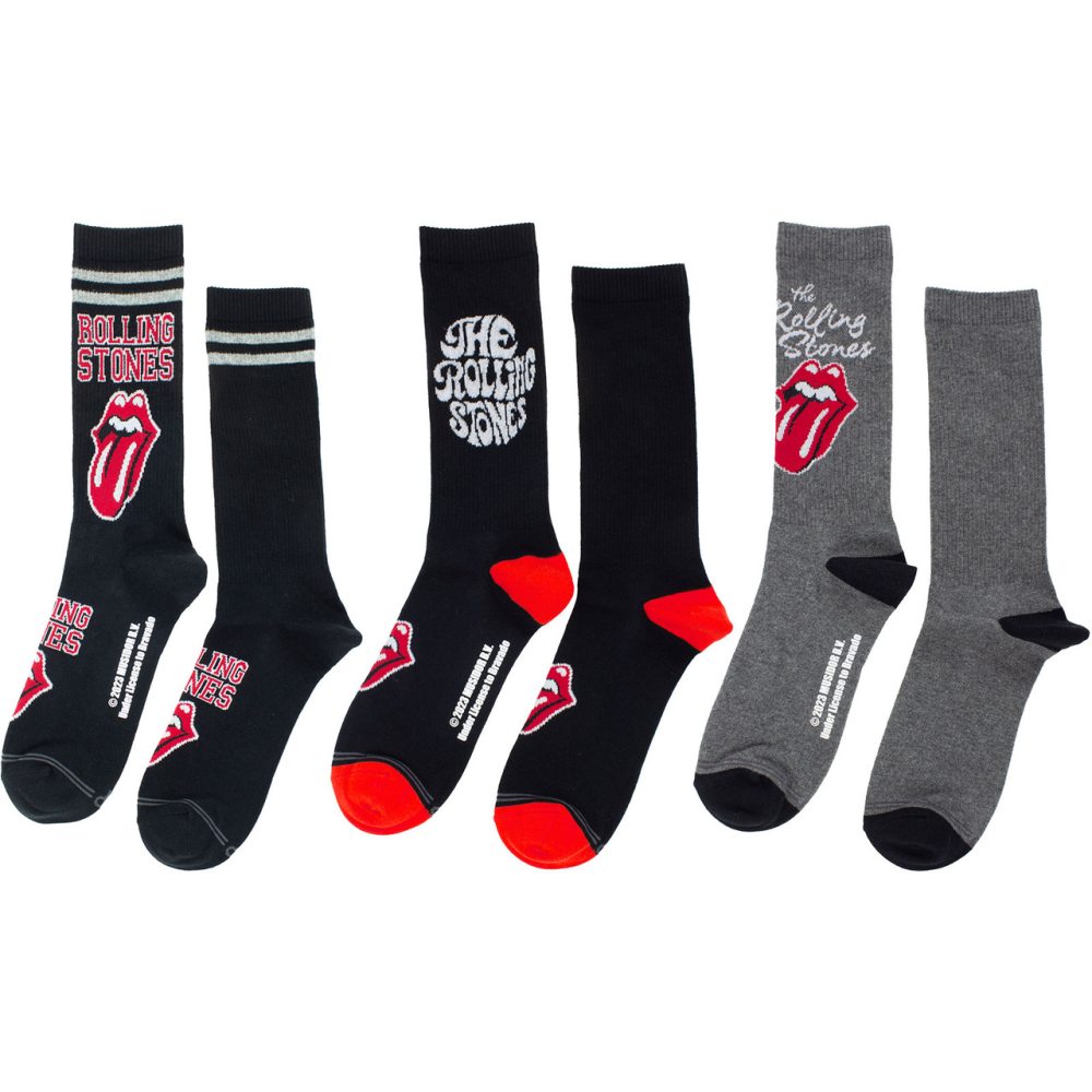 The Rolling Stones - Logos Chaussettes - Multicolore